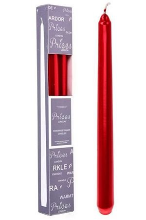 Свечи столовые РОМАНТИКА, красные, 25 см (упаковка 2 шт.), Koopman International