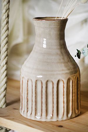 Ваза-бутыль МЕРЕНГОС, керамика, 20х13 см, Edelman