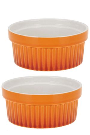 Набор формочек для выпекания ВОЙТЕК оранжевый, керамика, 4.8х11 см (2 шт.), Koopman International