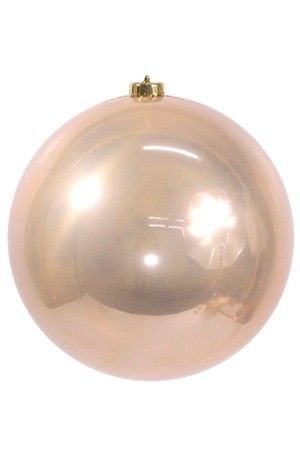Пластиковый шар глянцевый, цвет: перламутровый, 140 мм, Winter Deco