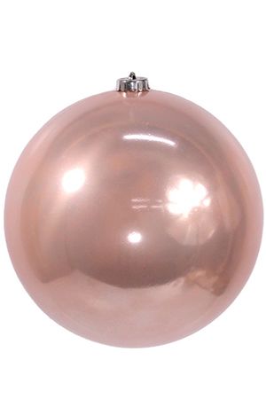 Пластиковый шар глянцевый, цвет: нежно розовый, 200 мм, Winter Deco