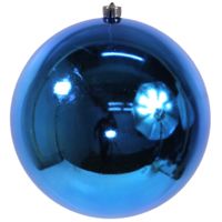 Пластиковый шар глянцевый, цвет: королевский синий, 200 мм, Kaemingk