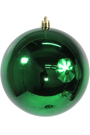 Пластиковый шар глянцевый, цвет: зеленый, 150 мм, Ели PENERI