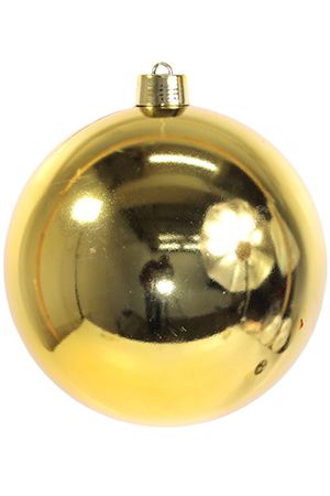 Пластиковый шар глянцевый, цвет: золотой, 300 мм, Ели PENERI