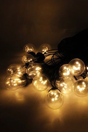 Гирлянда-бахрома из лампочек Ламполайт, 10х0.2 м, 20 ламп, теплый белый, коннектор, черный провод, уличная, Rich LED