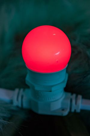 Лампа для Белт Лайт LED красная, 45 мм, Е27, 1 Вт, Rich LED