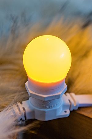Лампа для Белт Лайт LED желтая, 45 мм, Е27, 1 Вт, Rich LED