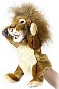 Лев, игрушка на руку 28 см, HANSA