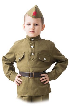 Детская военная форма СОЛДАТ, на рост 122-134 см, 5-7 лет, Бока