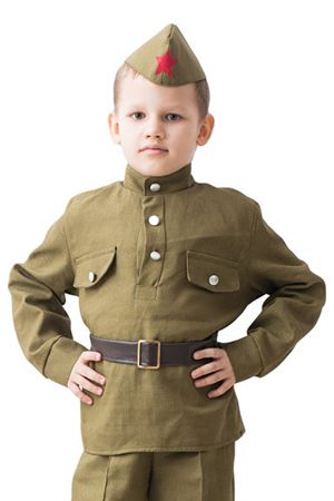 Детская военная форма СОЛДАТ, на рост 140-152 см, 8-10 лет, Бока