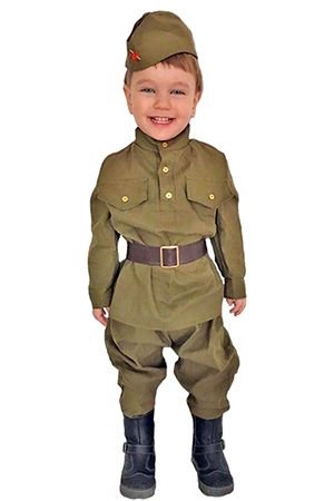 Детская военная форма СОЛДАТ МАЛЫШ, 94-104 см, 2-3 года, Бока