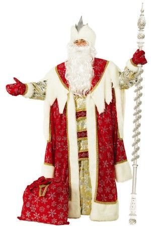 Костюм Деда Мороза Королевский красный, размер 54-56, Батик