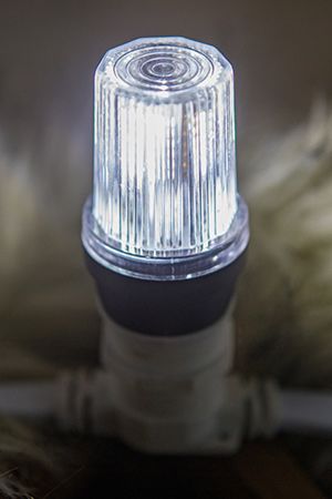 Строб лампа для Белт Лайт LED холодная белая, 45 мм, Е27, 2 Вт, Rich LED
