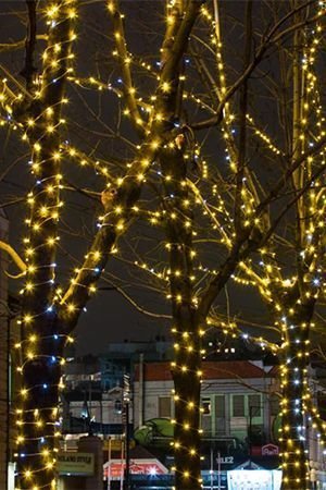 Гирлянды на дерево Клип Лайт Quality Light 30 м, 300 желтых LED ламп, с мерцанием, прозрачный ПВХ, IP44, BEAUTY LED