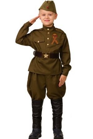 Детская военная форма Солдат, размер 134-68, Батик