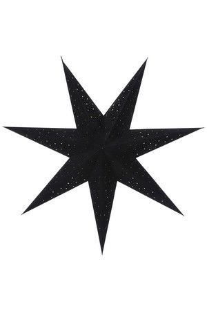 Подвесная бумажная звезда ИЗАРРА, чёрная, 75 см, Edelman
