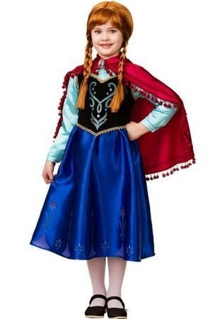 Карнавальный костюм Анна - Холодное Сердце, размер 116-60, Батик