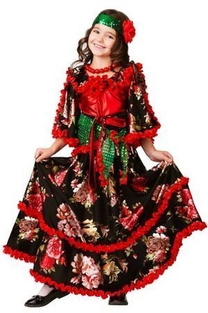 Карнавальный костюм Цыганка Аза, размер 122-64, Батик