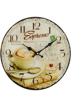 Настенные часы COFFEE TIME Espresso, дерево, 4х34 см, Boltze