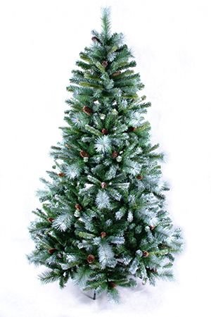 Искусственная елка Мендоза с инеем и шишками 152 см, ЛЕСКА + ПВХ, Ели PENERI