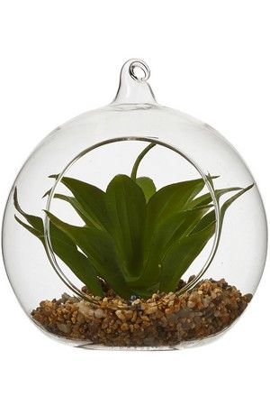 Элитное искусственное растение СУККУЛЕНТ В ШАРЕ, модель 3, 12.5х12 см, Edelman