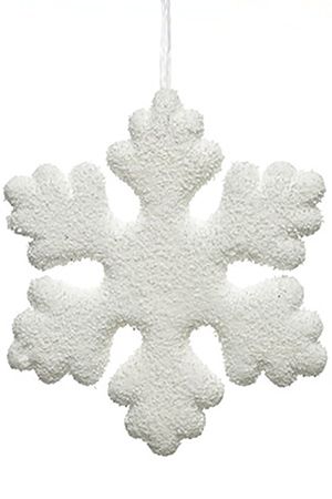 Снежинка УЮТНАЯ ЁЛОЧКА, белая, пеноплекс, 15 см, Kaemingk