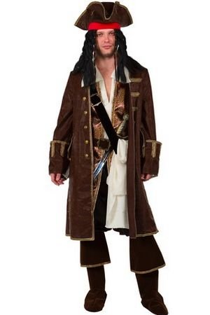 Карнавальный костюм для взрослых Капитан Джек Воробей, размер 50, Батик