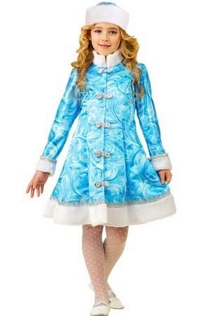 Карнавальный костюм Снегурочка Сказочная, рост 116 см, Батик
