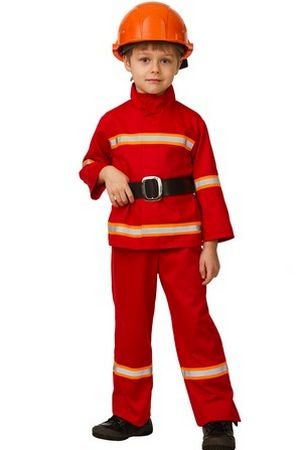 Карнавальный костюм Пожарный, размер 122-64, Батик