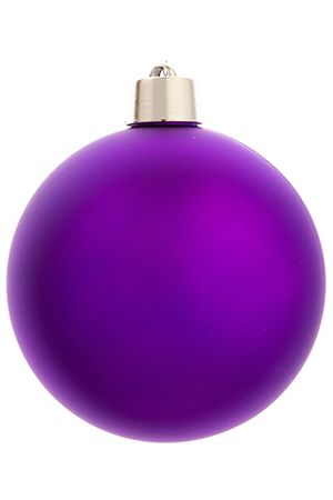 Пластиковый шар матовый, цвет: фиолетовый, 200 мм, Winter Decoration