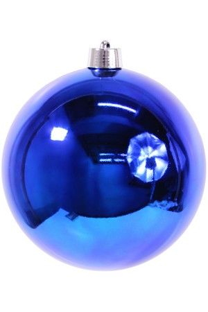 Пластиковый шар глянцевый, цвет: синий, 500 мм, Winter Decoration