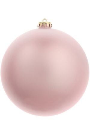 Пластиковый шар матовый, цвет: розовый, 150 мм, Winter Decoration
