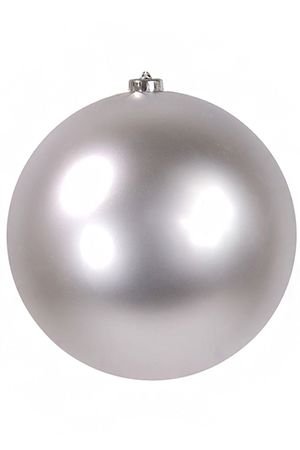 Пластиковый шар матовый, цвет: серебряный, 250 мм, Kaemingk