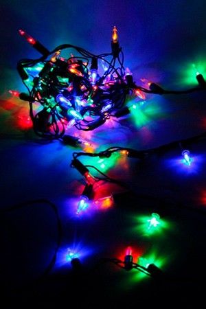 Ретро гирлянда нить 100 разноцветных LED-ламп, 5+0,75 м, контроллер, зеленый провод, SNOWHOUSE