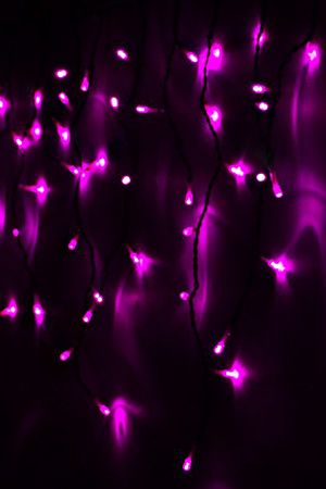 Светодиодная бахрома Quality Light 3.1*0.5 м, 150 розовых LED ламп, прозрачный ПВХ, соединяемая, IP44, BEAUTY LED
