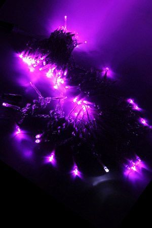 Светодиодная гирлянда Quality Light 100 розовых LED ламп 10 м, прозрачный ПВХ, соединяемая, IP44, BEAUTY LED