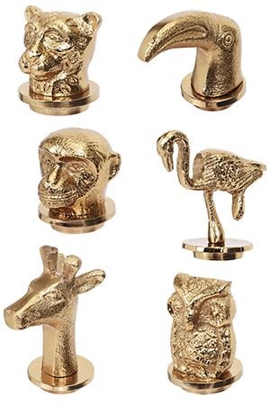 Декоративная пробка для бутылки GOLDEN ANIMAL, золотая, 5-7.5 см, разные модели, Koopman International