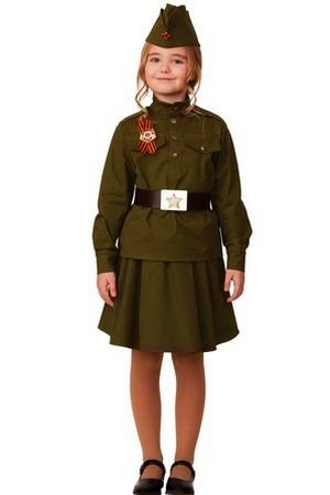 Детская военная форма Солдатка, рост 146 см, Батик