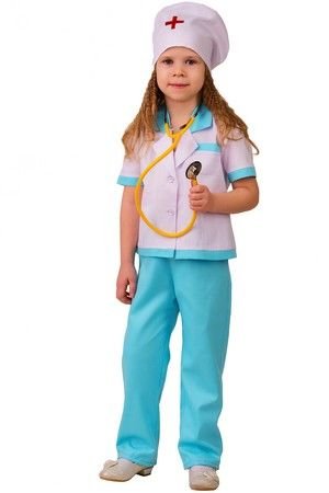 Карнавальный костюм Медсестра-2, рост 110 см, Батик