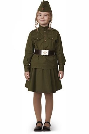 Детская военная форма Солдатка, хлопок, рост 104 см, Батик