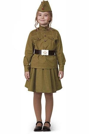 Детская военная форма Солдатка, хлопок, рост 110 см, Батик