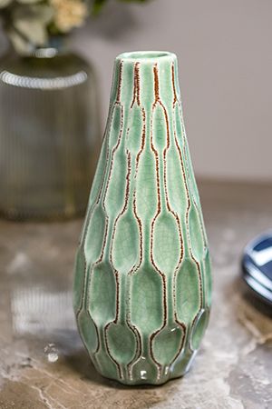 Керамическая ваза ЛЕНДЖИ, шалфейная, 24 см, Boltze