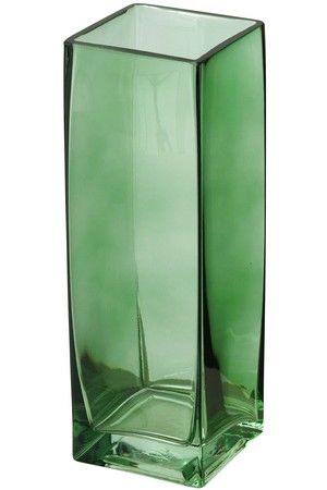 Стеклянная ваза ПАТРОНИ, прозрачная зелёная, 25 см, Boltze
