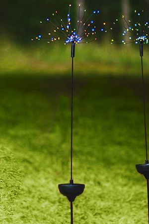Садовый светильник SOLAR FIREWORK (ФЕЙЕРВЕРК) на солнечной батарее, 90 разноцветных микро LED-огней, 100х26 см, STAR trading
