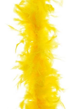 Гирлянда БОА ИЗ ПЕРЬЕВ, 184 см, цвет: жёлтый, Kaemingk