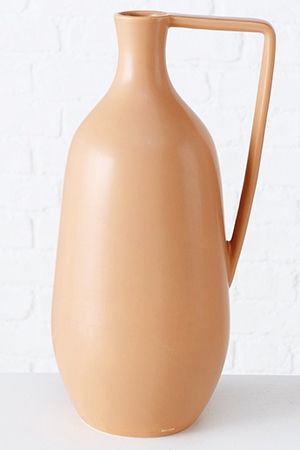 Керамическая ваза-кувшин АНТУСА, светло-бежевая, 36 см, Boltze