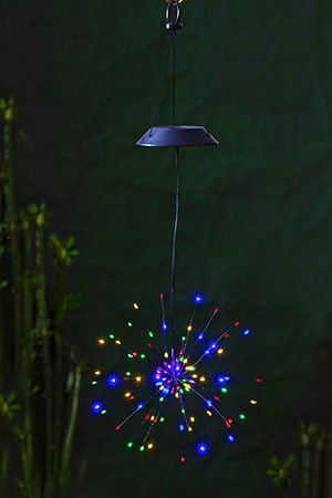 Садовый светильник подвесной SOLAR FIREWORK (ФЕЙЕРВЕРК) на солнечной батарее, 90 разноцветных микро LED-огней, 50х26 см, STAR trading