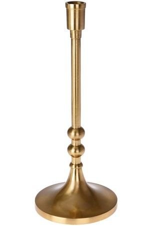 Высокий подсвечник НОБИЛЕ АЛЬТО - Римская Коллекция, на 1 свечу, золотой, 31 см, Koopman International