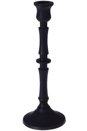 Высокий подсвечник ЭЛЕГАНТЕ ГРАНДЕ - Римская Коллекция, на 1 свечу, чёрный, 23 см, Koopman International