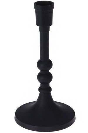 Высокий подсвечник НОБИЛЕ - Римская Коллекция, на 1 свечу, чёрный, 17 см, Koopman International